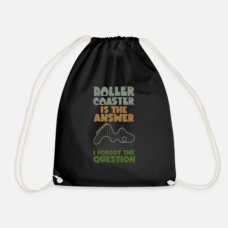 Roller Coaster Roller Coaster Is - Turnbeutel - Schwarz