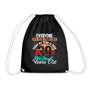 Idée d’anniversaire de 39 ans pour hommes 39 ans - Sac de sport léger - noir - Devant