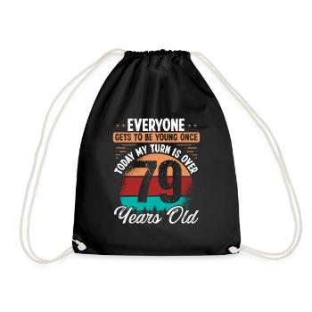 Idée d’anniversaire de 79 ans pour hommes de 79 ans - Sac de sport léger - noir - Devant