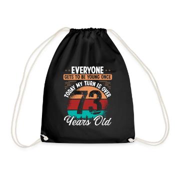 Idée d’anniversaire de 73 ans pour hommes 73 anniversaires - Sac de sport léger - noir - Devant
