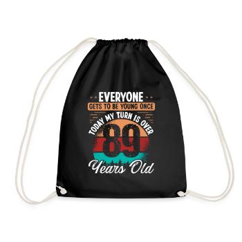 Idée d’anniversaire de 89 ans pour hommes 89 anniversaire - Sac de sport léger - noir - Devant