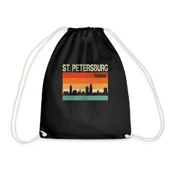 St Petersburg Floride - Sac de sport léger - noir - Devant