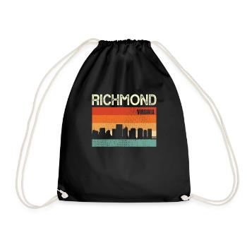 Richmond Virginia - Turnbeutel - Schwarz - Vorne