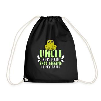 Oncle est mon nom Frogs Catch my game - Sac de sport léger - noir - Devant