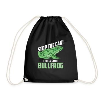 Arrêter! Je vois une grenouille géante - Sac de sport léger - noir - Devant