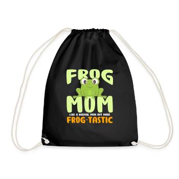 Maman grenouille comme une maman ordinaire mais plus frog-tastic - Sac de sport léger - noir - Devant