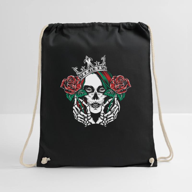 Goth Clothes Emo Styles Gothic Skeleton Warrior Drawstring Bag