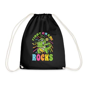 First Grader Awesome Back to School Lifestyle Gesc - Turnbeutel - Schwarz - Vorne