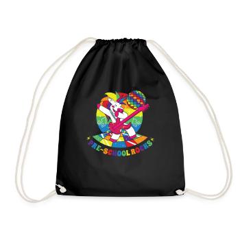 Back to School Preschool Awesome Lifestyle Gesch - Drawstring Bag - black - Front