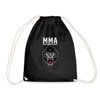 Gorilla MMA - Käfigkämpfer Freies Kämpfen - Turnbeutel - Schwarz - Vorne