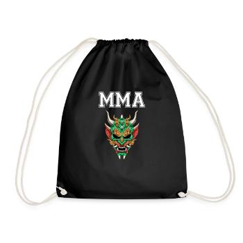 MMA Oni Dämon - Turnbeutel - Schwarz - Vorne