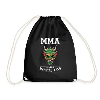 Mixed Martial Arts Oni Dämon - MMA Oni Dämon - Turnbeutel - Schwarz - Vorne