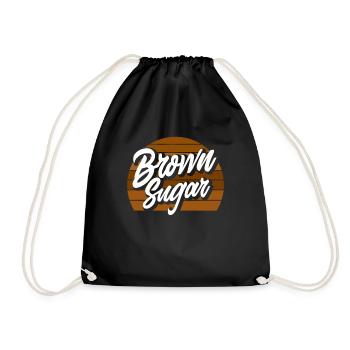 Melanin African American African American Woman - Drawstring Bag - black - Front