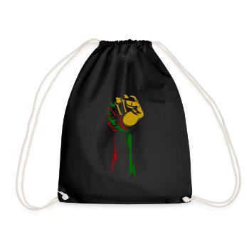 Melanin African American African American Woman - Drawstring Bag - black - Front