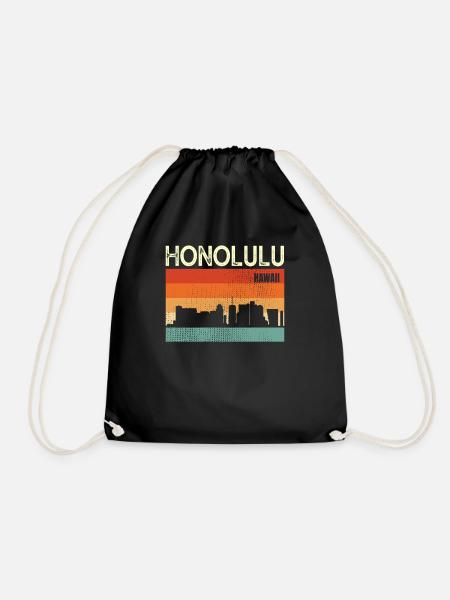 Honolulu Hawaii - Turnbeutel - Schwarz