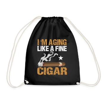 Les cigares sont ma thérapie Les fumeurs de cigares - Sac de sport léger - noir - Devant