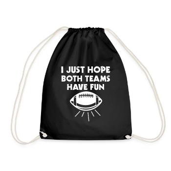 J’espère juste que les deux équipes drôle drôle drôle - Sac de sport léger - noir - Devant