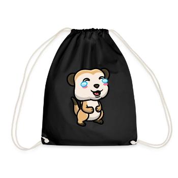 Meerkats Animal lovers Meerkat lovers - Drawstring Bag - black - Front