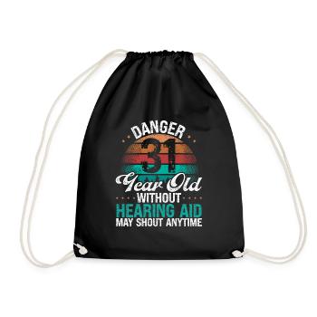 31 Idée d’anniversaire L’humour peut crier drôle 31 ans - Sac de sport léger - noir - Devant
