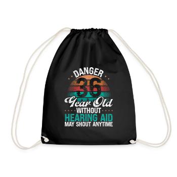 36 Idée d’anniversaire L’humour peut crier drôle 36 ans - Sac de sport léger - noir - Devant