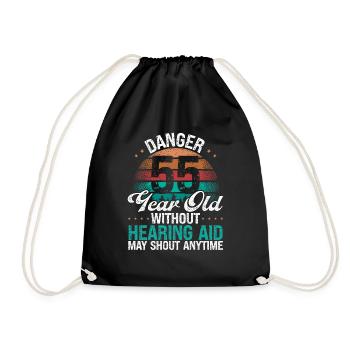 55 Idée d’anniversaire L’humour peut crier drôle 55 ans - Sac de sport léger - noir - Devant