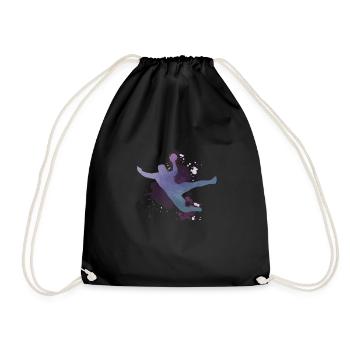 Handball Motif Handball Player HandballEr Sport - Drawstring Bag - black - Front