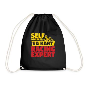 Ask Me About Buying A Car - Drawstring Bag - black - Front