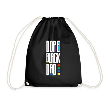 Melanin African American African American Woman - Drawstring Bag - black - Front