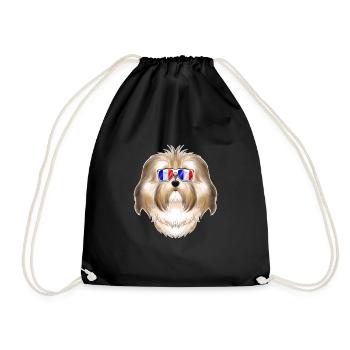 Havanese France Sunglasses I French Flag - Turnbeutel - Schwarz - Vorne