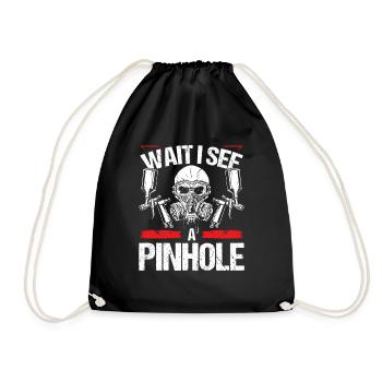 Car Painter Pinhike Vehicle Autobody Technician - Drawstring Bag - black - Front