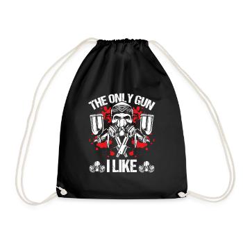 Autobody Technician Car Painter Vehicle Sprayer - Drawstring Bag - black - Front