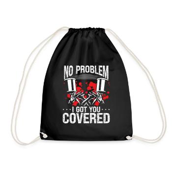 Car Painter Got you Covered Autobody Technician - Drawstring Bag - black - Front