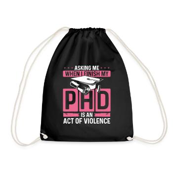 DNP Doctor Nursing Degree Nursing School PHD - Drawstring Bag - black - Front