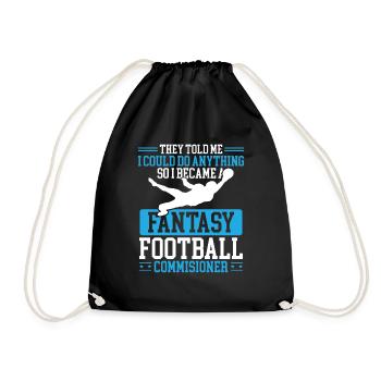 Fantasy Football Commissioner Championship Team - Drawstring Bag - black - Front