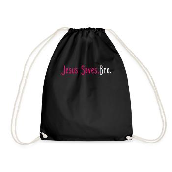 Jésus sauve le frère Seigneur Dieu Foi Pasteur chrétien - Sac de sport léger - noir - Devant
