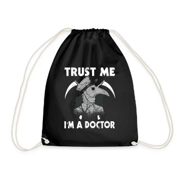 Croyez-moi, je suis un médecin de la peste - Sac de sport léger - noir - Devant