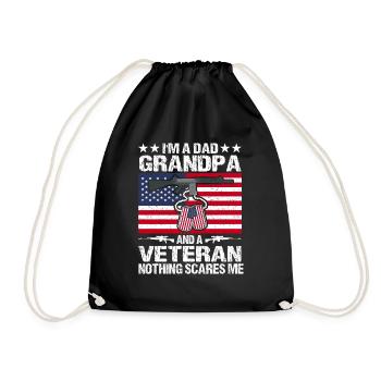 Je suis un père grand-père et une fête des pères expérimentée - Sac de sport léger - noir - Devant
