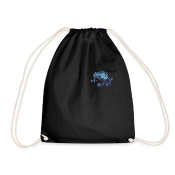 Pfeilgiftfrosch I Kröte Frosch Motiv für Amphibien - Turnbeutel - Schwarz - Vorne