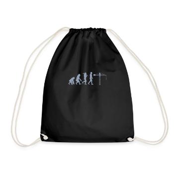 Crane operator Evolution - Drawstring Bag - black - Front