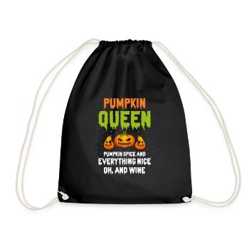 Pumpkin QUEEN Pumpkin Spice & Everything Nice - Drawstring Bag - black - Front