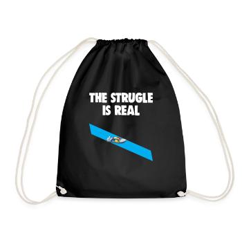The Struggle Is Real Suez Canal Humor - Drawstring Bag - black - Front