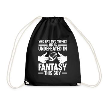 Fantasy Football Sunday Booked Championship Team - Turnbeutel - Schwarz - Vorne