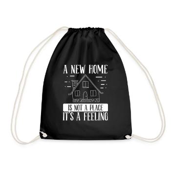 Couple Fier Nouveau Propriétaire Pendaison de Crémaillère - Sac de sport léger - noir - Devant