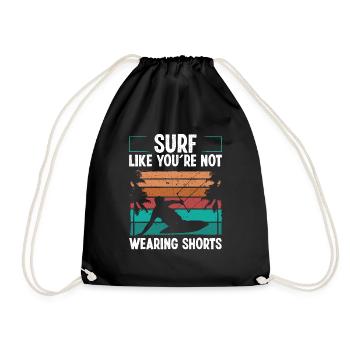 Kitesurfer Kite Kiteboarder Kitesurf Kiteboard - Sac de sport léger - noir - Devant