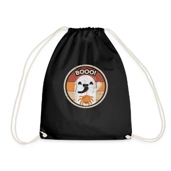 Ghost Costume Ghost Halloween Ghost - Drawstring Bag - black - Front