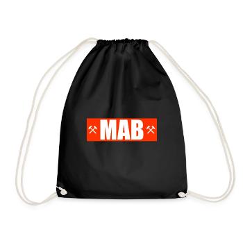 Marienberg MAB mab Glück auf Erzgebirge Erz - Turnbeutel - Schwarz - Vorne