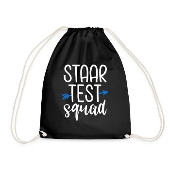 Staar Test Squad Teacher - Drawstring Bag - black - Front