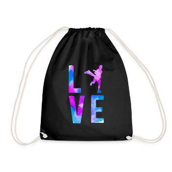 Running Runner Half Marathon - Drawstring Bag - black - Front