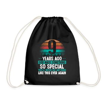 9 Anniversaire Dieu a fait quelque chose de spécial 9 ans - Sac de sport léger - noir - Devant