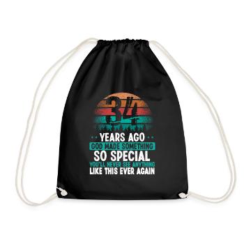 34 Birthday God made something special 34 Year Old - Turnbeutel - Schwarz - Vorne